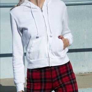 brandy melville cropped hoodie LIGHT PURPLE